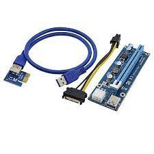 DÂY Riser PCIe 1x To 16x USB 3.0 vga Cũ