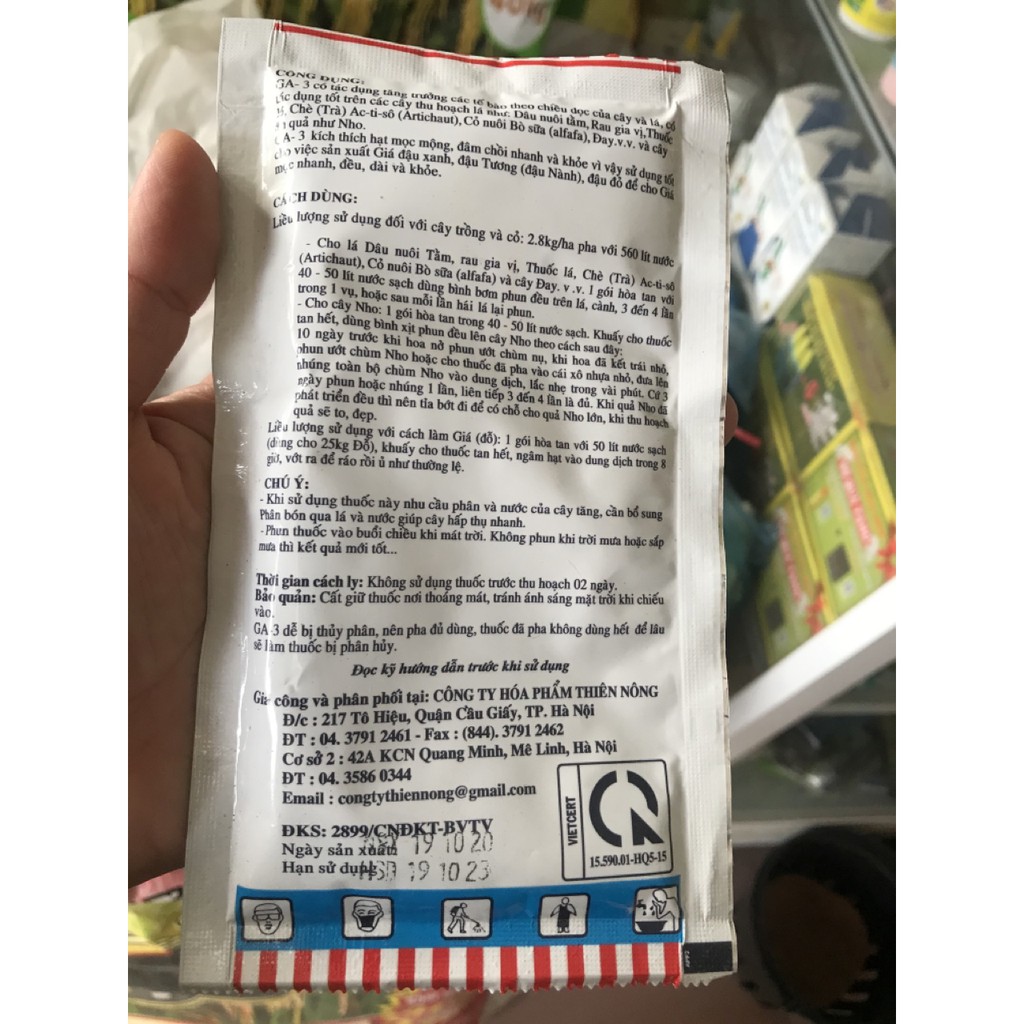 Kích phát tố Thiên nông gói 100gr