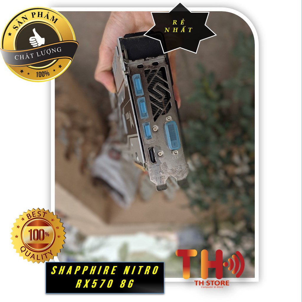 Card màn hình VGA Shapphire Nitro Rx570 oc 8Gb , 580 8gb Hàng đẹp3 | BigBuy360 - bigbuy360.vn