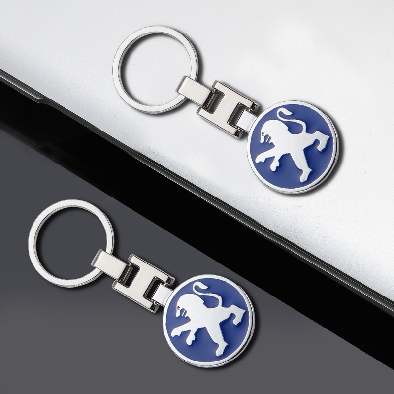 Mới Móc Khóa Hợp Kim Hình Logo Xe Hơi Peugeot 2008 208 306 4008 408 300