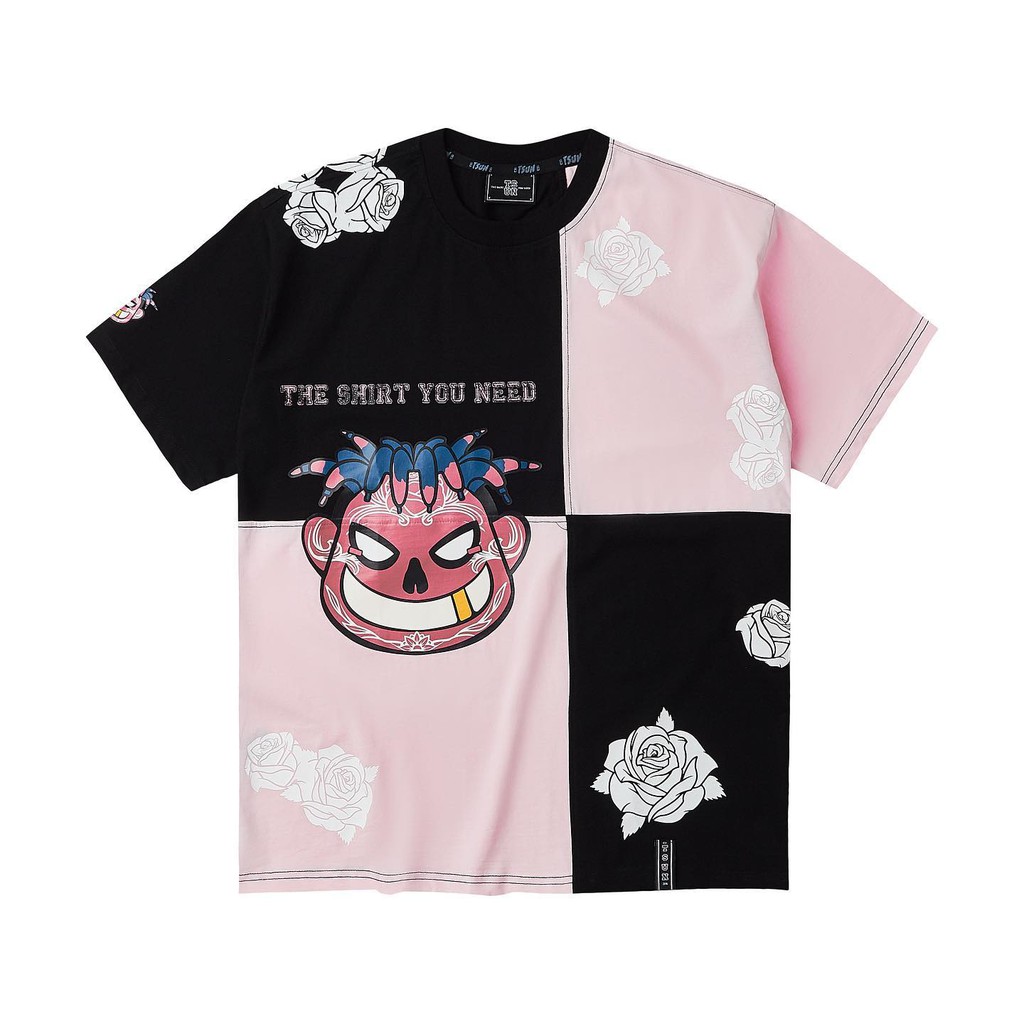 [Mã FAMALLT5 giảm 15% đơn 150k] Áo thun TSUN PW Tee - Black/ Light Pink - Unisex