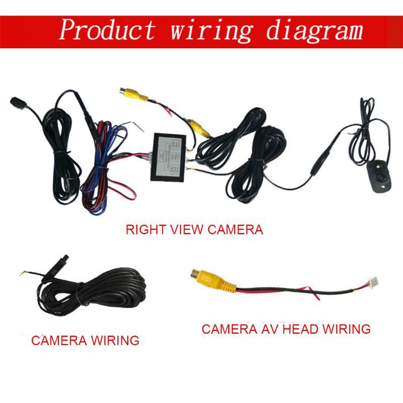 Bộ điều khiển camera sau quan sát điểm mù 2 chiều kèm phụ kiện