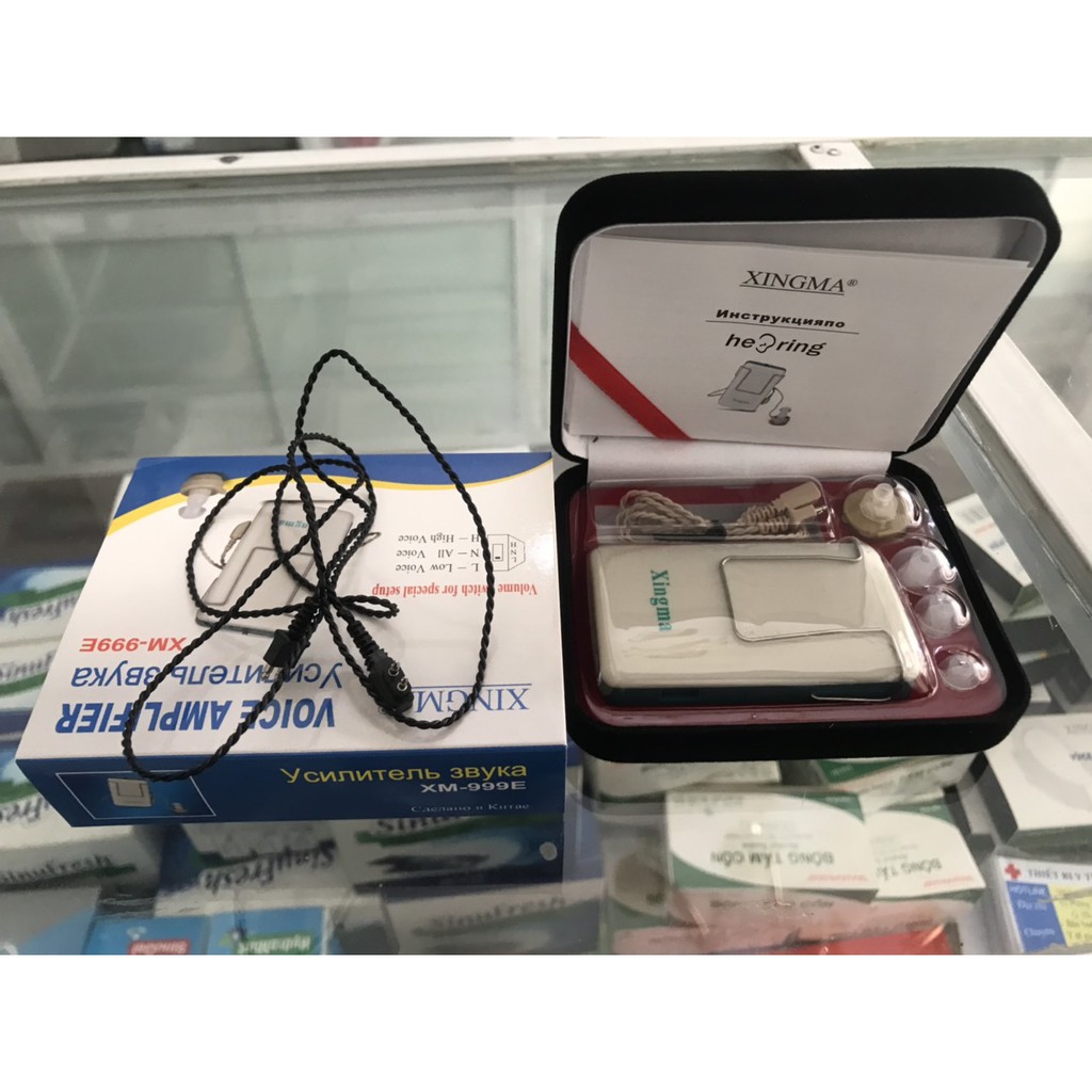 Máy Trợ Thính Xingma Có Dây Và 10 Dây Rời Thay Thế