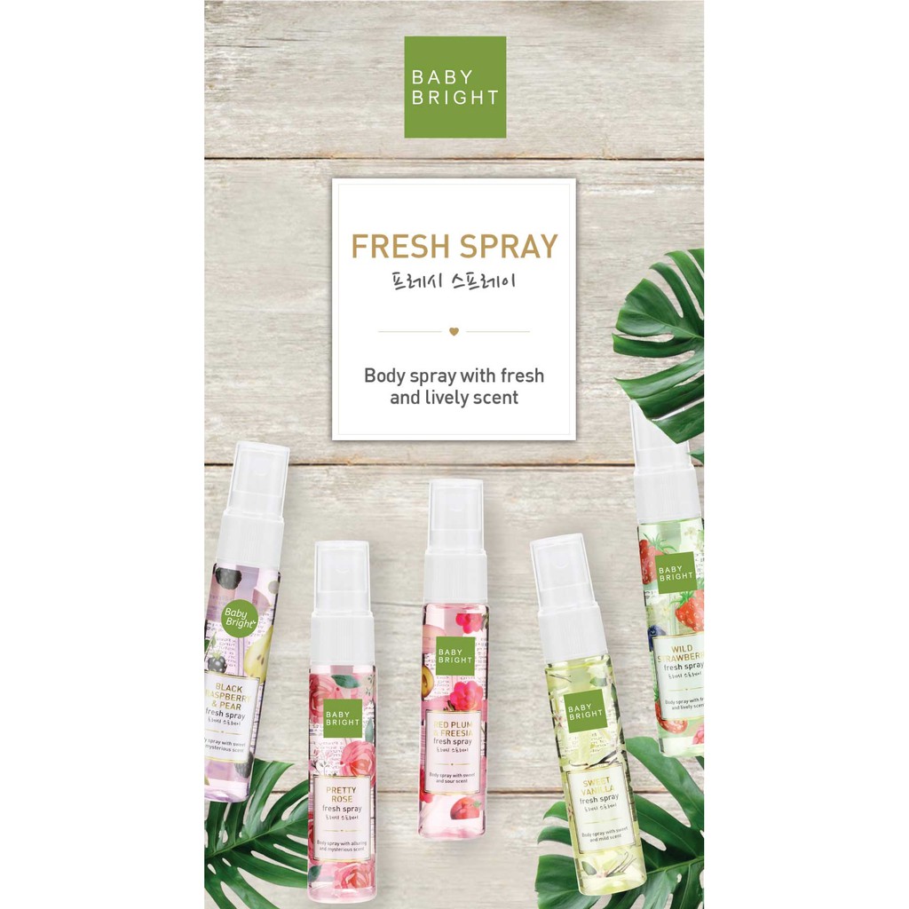 [Auth Thái ] Xịt Thơm Baby Bright Body Mist So Cute Hương Vanila - Xịt Thơm Toàn Thân, Quần Áo | Thế Giới Skin Care