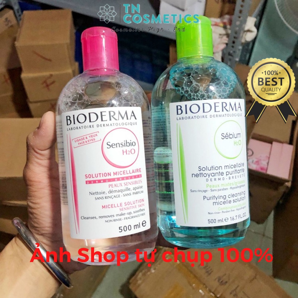 Nước Tẩy Trang Cho Da Dầu Và Da Nhạy Cảm Bioderma H2O Solution Micellaire 500ml TT1039