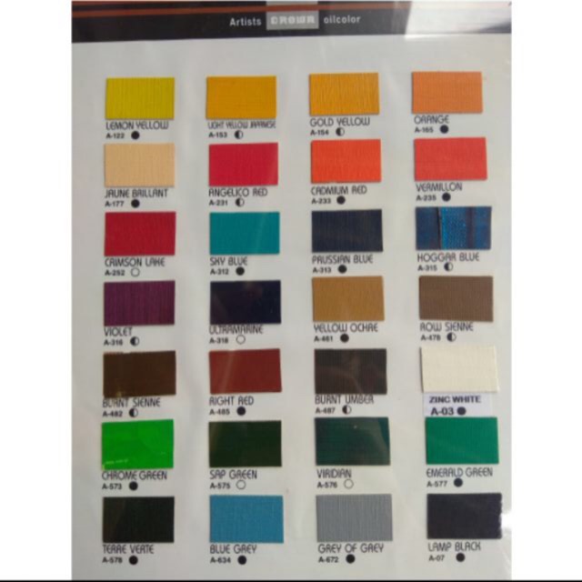 Sơn dầu vẽ tranh crown đài Loan 180ml