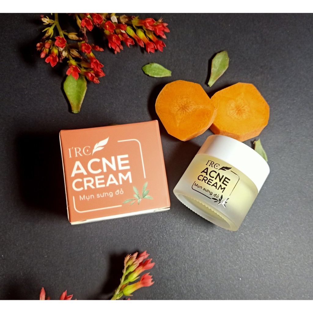 Kem mụn sưng đỏ Acne Cream IRC hết mụn giảm thâm, tái tạo da mới sạch khuẩn, không tái viêm 10g