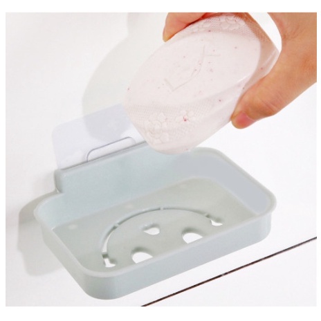 ❌GIÁ SỈ❌ Khay để xà phòng mặt cười có kèm móc dính siêu cute 2454