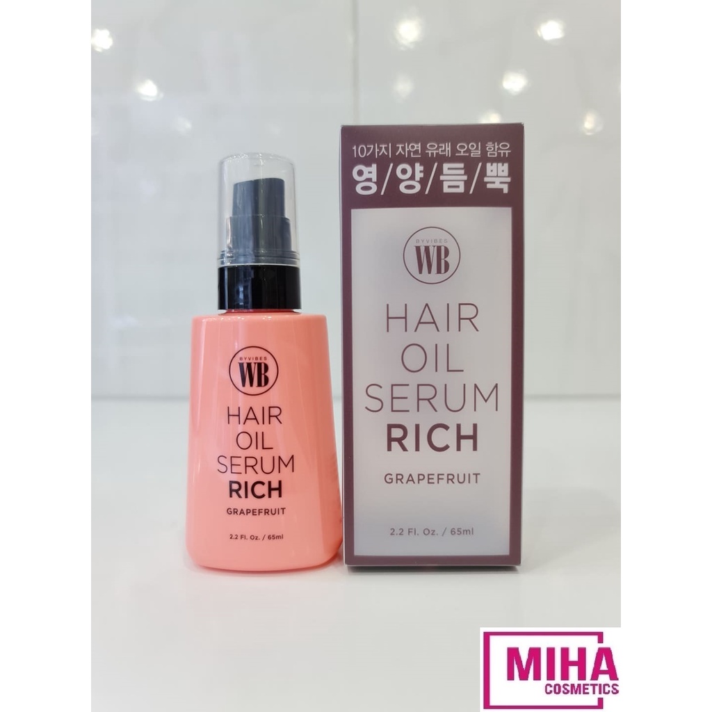 Tinh Chất Dưỡng Tóc Khô Xơ Phục Hồi Hư Tổn Wonder Bath Grapefuit Hair Oil Serum Rich 65ml Hàn Quốc