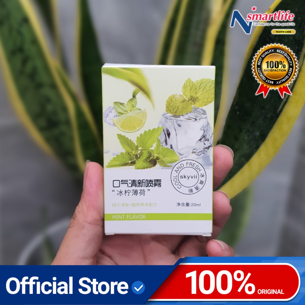 Chai xịt thơm miệng SKYVII 10ml Vị Đào/Bạc Hà/Nho Thơm Mát giúp hơi thở luôn thơm mát