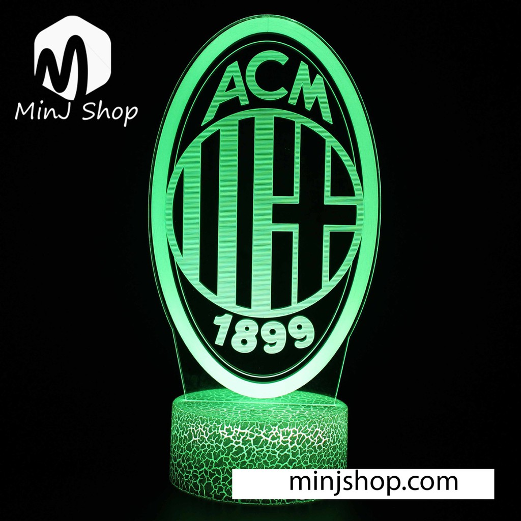 Đèn Ngủ 3D Led AC Milan | MinJ Shop | Đèn Ngủ 3D | Đèn Trang Trí & Quà Tặng Độc Đáo