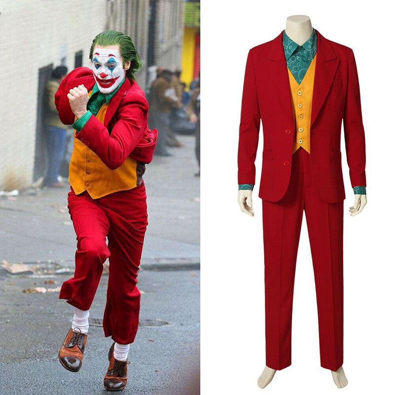 Bộ 4 Món Đồ Hóa Trang Chú Hề Joker Cá Tính Cho Nam Dịp Halloween