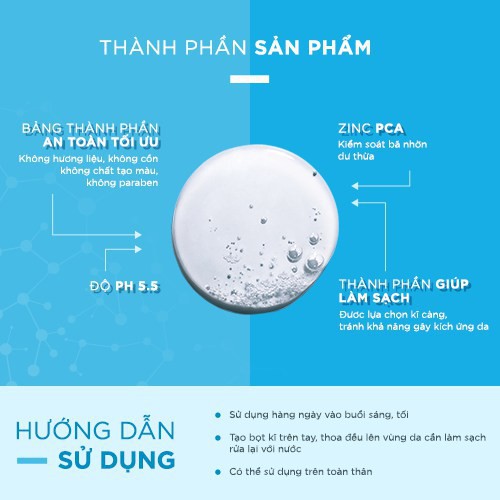 Sữa Rửa Mặt Tạo Bọt La Roche Posay Effaclar Cho Da Dầu Nhạy Cảm 400ml