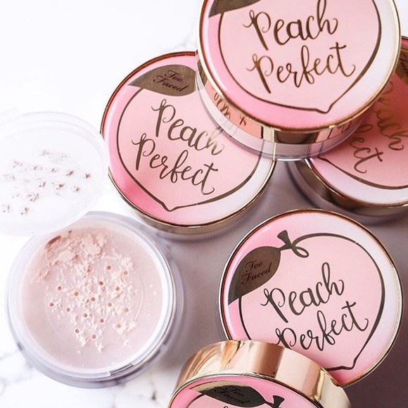 Phấn phủ đào mini Too Faced Peach Perfect Matifying Loose Setting Powder