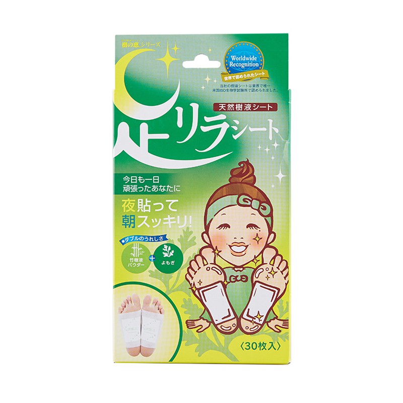 Miếng dán thải độc tố Ashi Foot Relax Kinomegumi 30 miếng