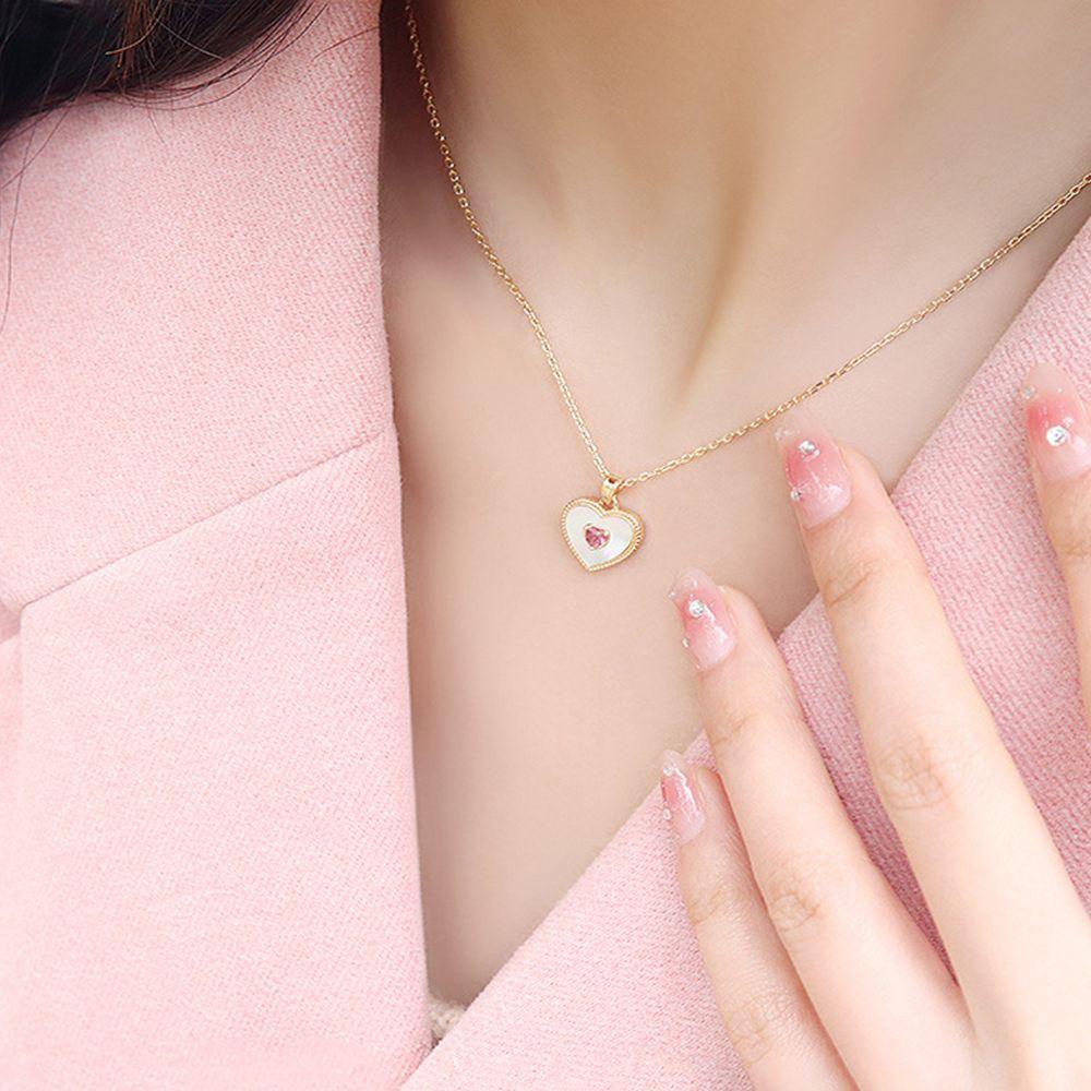 Vòng cổ Mặt Hình Trái Tim Sang Trọng Cho Nữ