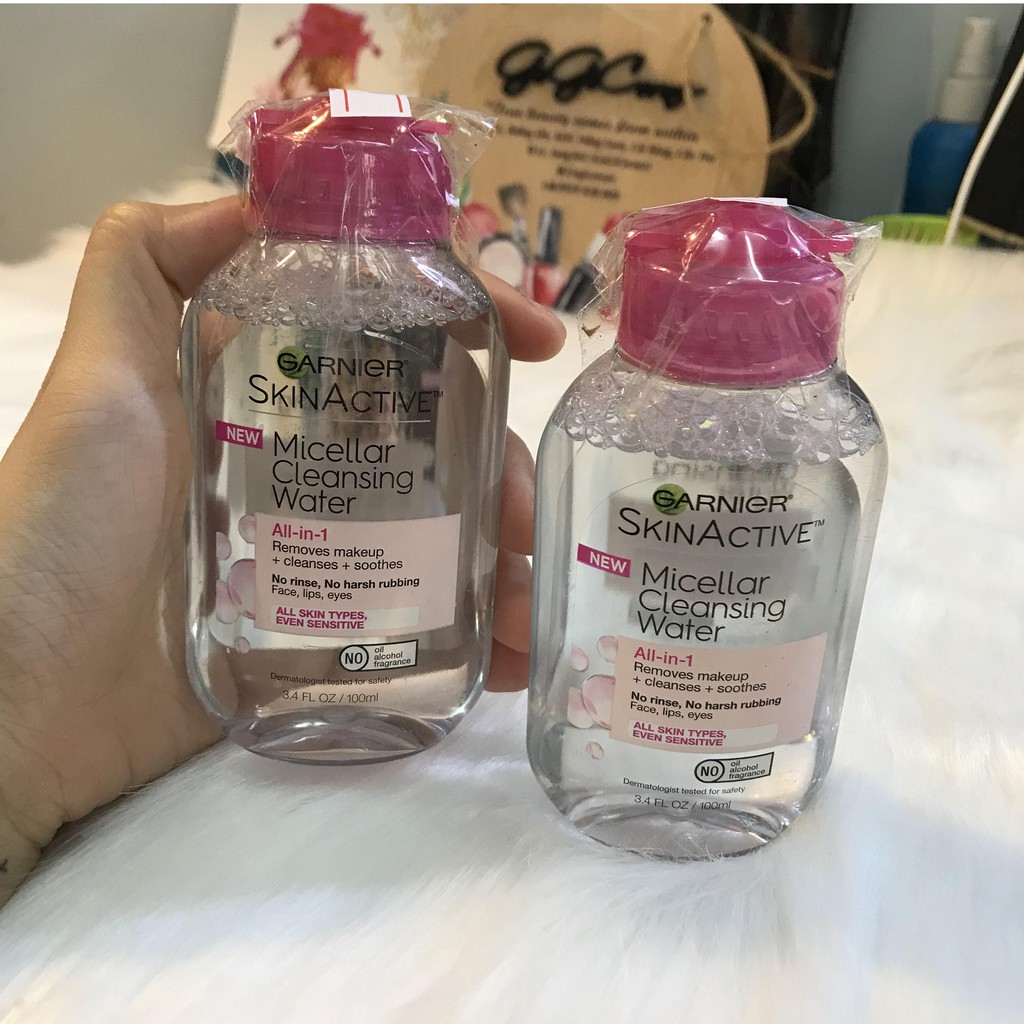 NƯỚC TẨY TRANG CHO DA NHẠY CẢM GARNIER MICELLAR CLEANSING WATER TRAVEL SIZE 100ML