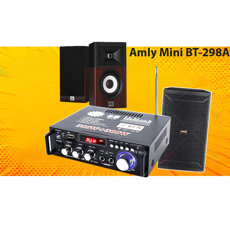 ✔️ amply bluetooth, Amly mini Karaoke Kentiger HY 803/BT-298A/BT198B có bluetooth, âm ly chơi nhạc âm thanh cực đỉnh