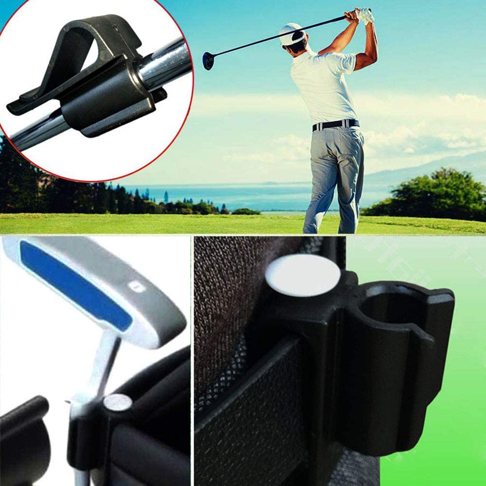 [double]Golf Putter Clip Golf Bag Clip on Putter Clamp Holder Golf Putter Clip Organizer Ball Marker for Golf