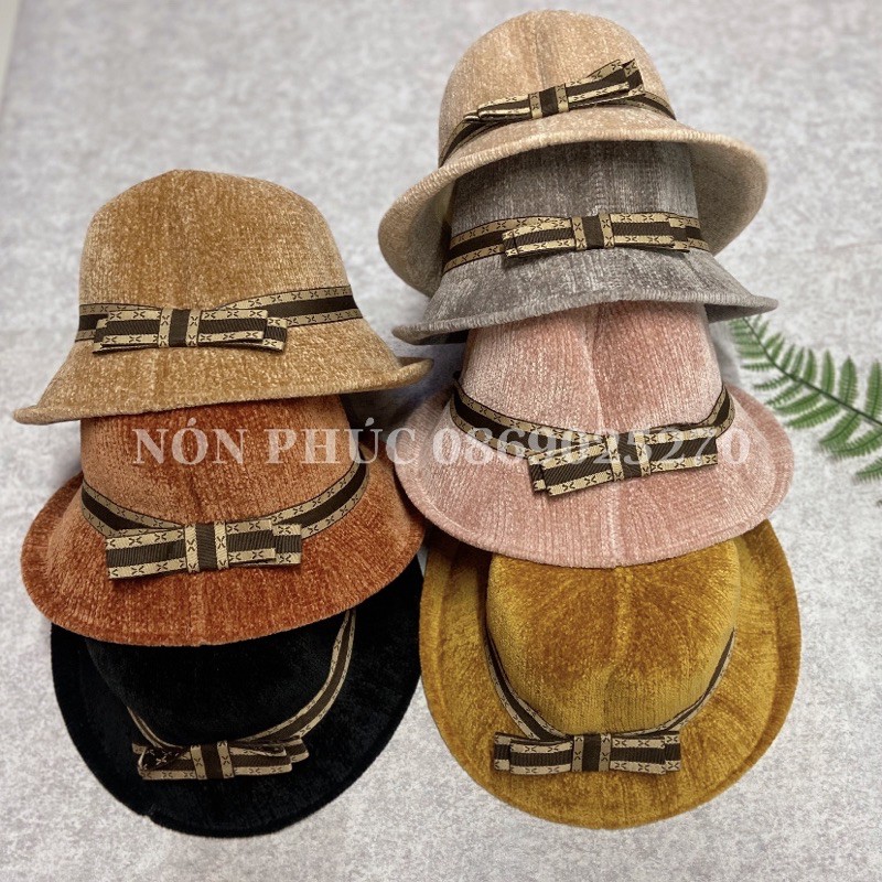 MŨ NHUNG XỊN LẬT VÀNH GC CHO NỮ