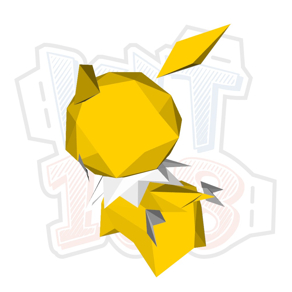 Mô hình giấy Anime Game Pokemon Jolteon Chibi