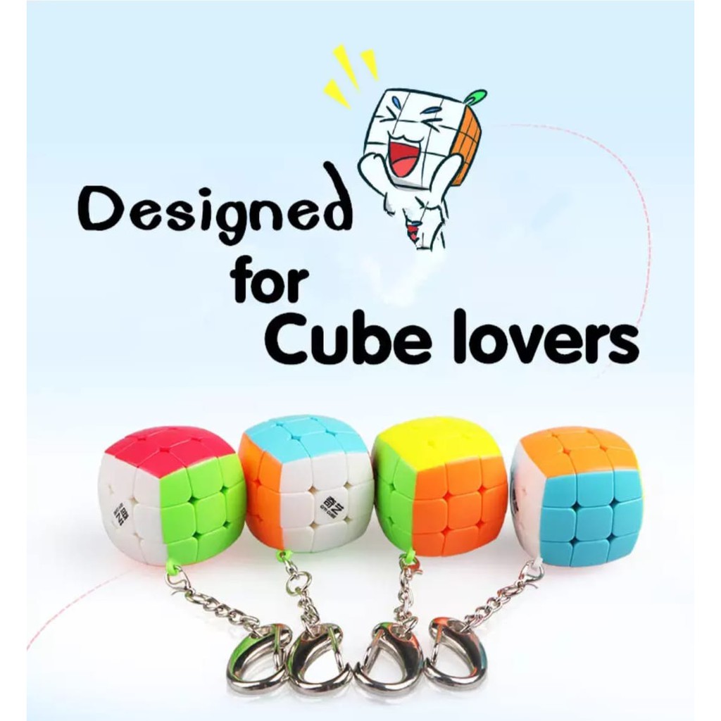 Móc Khóa Rubik 3x3 X 3 Hình Kim Tự Tháp Đáng Yêu