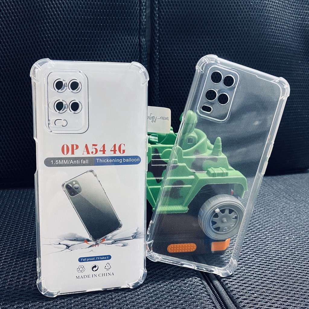 Ốp lưng chống sốc OPPO A54 4G dẻo trong suốt cao cấp bo 4 góc chống va đập bảo vệ camera