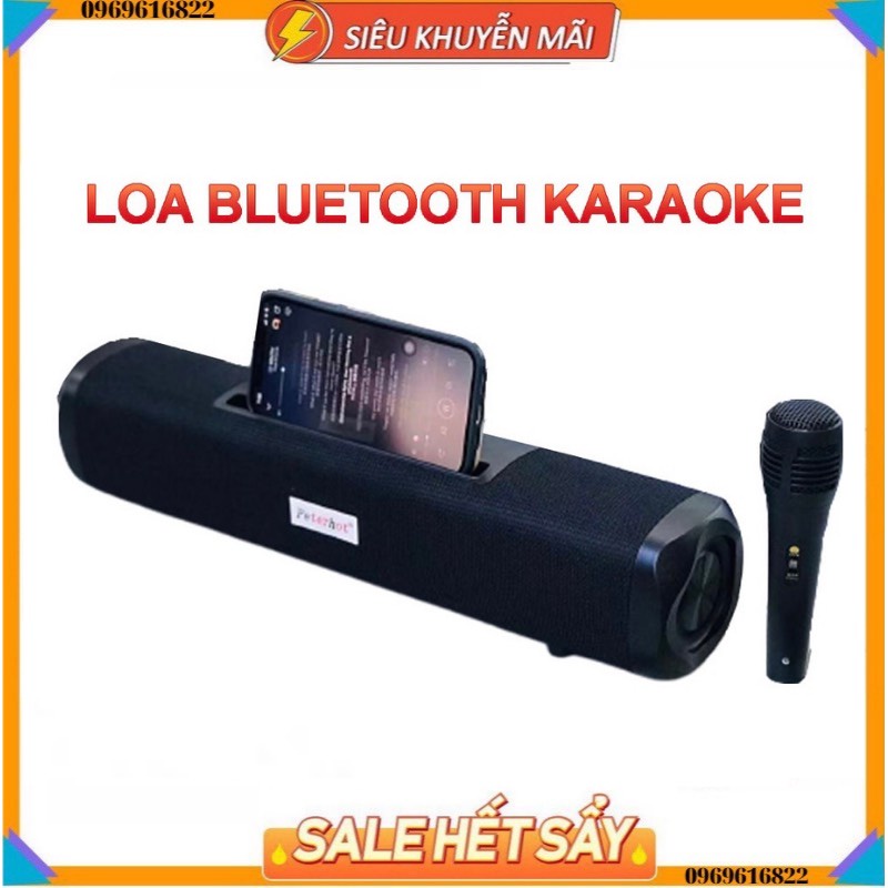 Loa bluetooth karaoke mini A23 Karpino công suất lớn không dây có mic âm thanh siêu hay bass khỏe Bảo hành 06 tháng 1 đổ