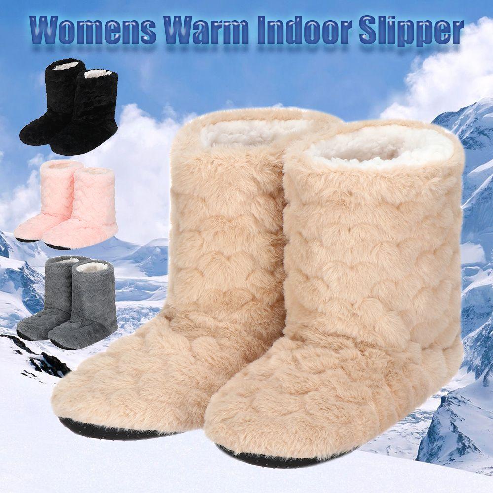 1 Đôi Giày Bốt Cổ Cao Chống Trượt Thời Trang Cho Nữ