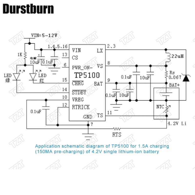 Mạch Sạc Pin Lithium Tp5100 2a 4.2v 8.4v Chuyên Dụng