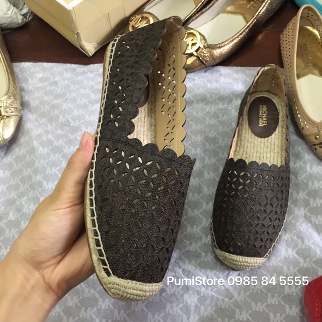 Giày Slip on Alexis Perforated Logo MK