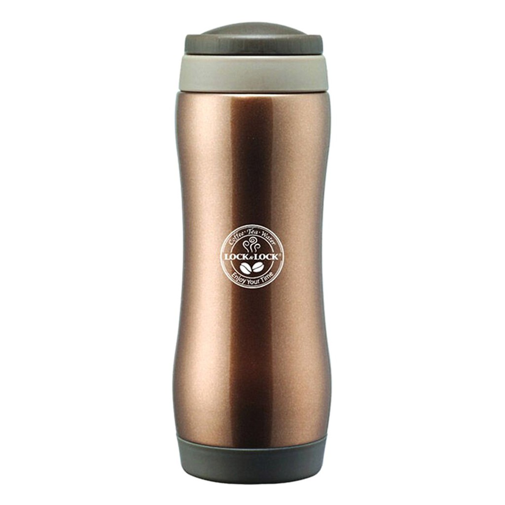 Bình giữ nhiệt Lock&amp;Lock Grip Tumbler (370ml) LHC801 kèm túi vải (Mẫu Ngẫu Nhiên)