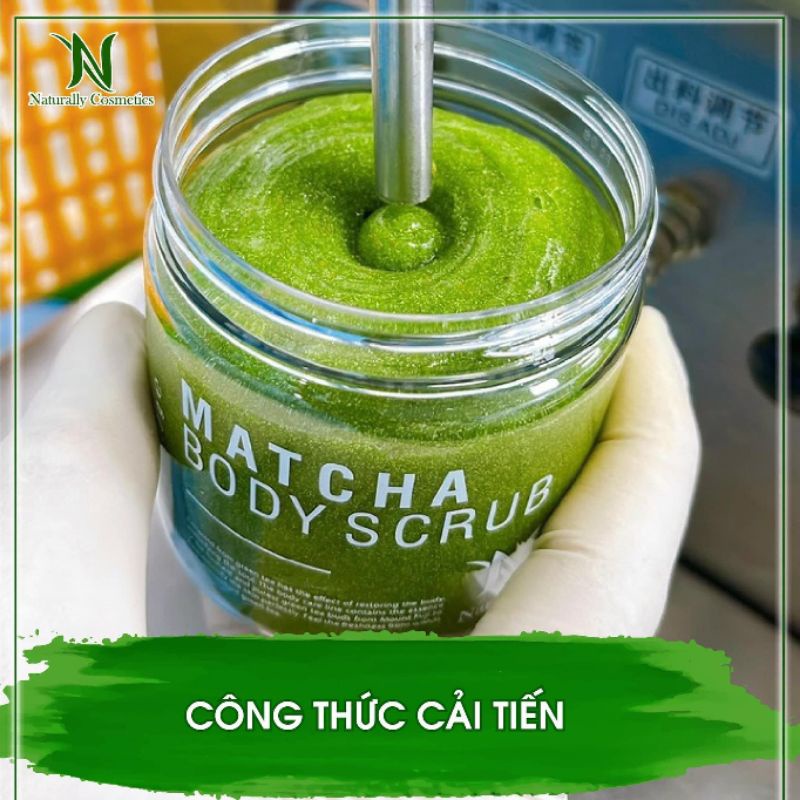 Tẩy da chết body Matcha Naturally thơm mát lạnh