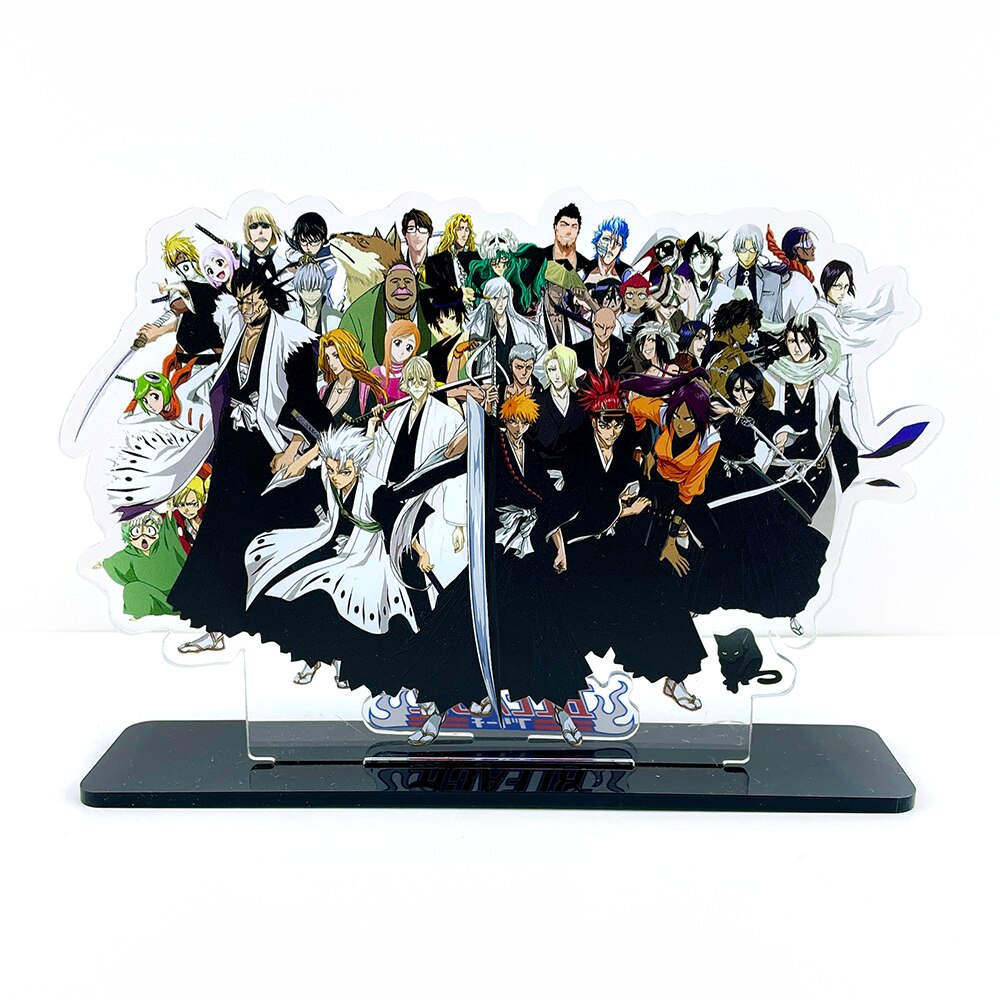 Mô Hình Nhân Vật Ichigo Kisuke Yoruichi Byakuya Renji Gotei 13 Bằng Acrylic Có Giá Đỡ Trang Trí Bàn Làm Việc