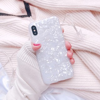 Ốp Xà Cừ Trắng Hồng Cho Iphone