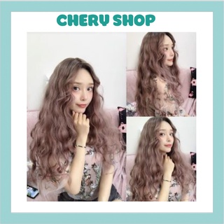 Tóc giả nữ đẹp 💄 FREESHIP 💄 nguyên đầu xù 2 mái hất omber hồng siêu đẹp 8257