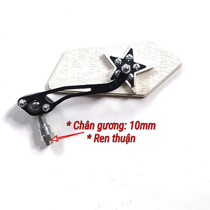 Gương chiếu hậu xe máy 5 cạnh loại rẻ