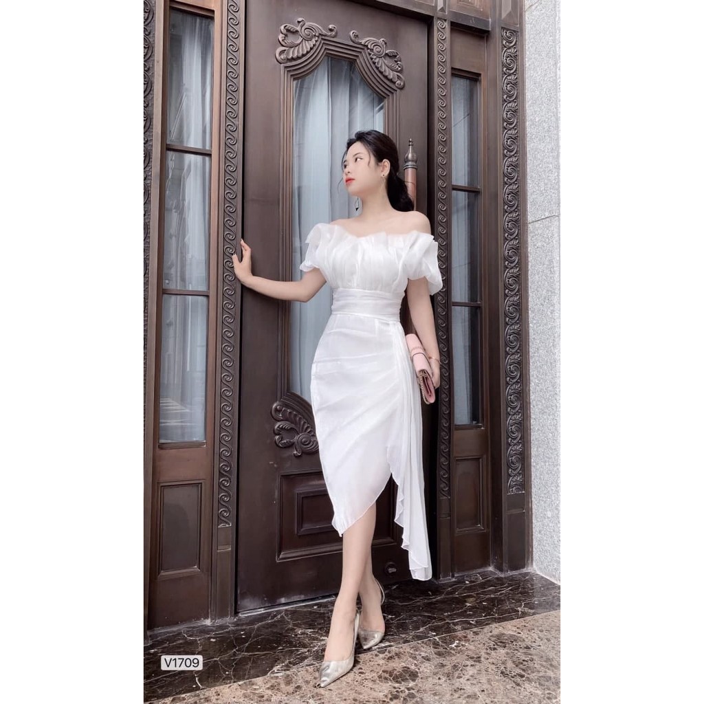 Đầm thiết kế chất liệu lụa hàn cao cấp hợp với các cô nàng tinh tế V1709_Adelashop.design [kèm ảnh thật] | BigBuy360 - bigbuy360.vn