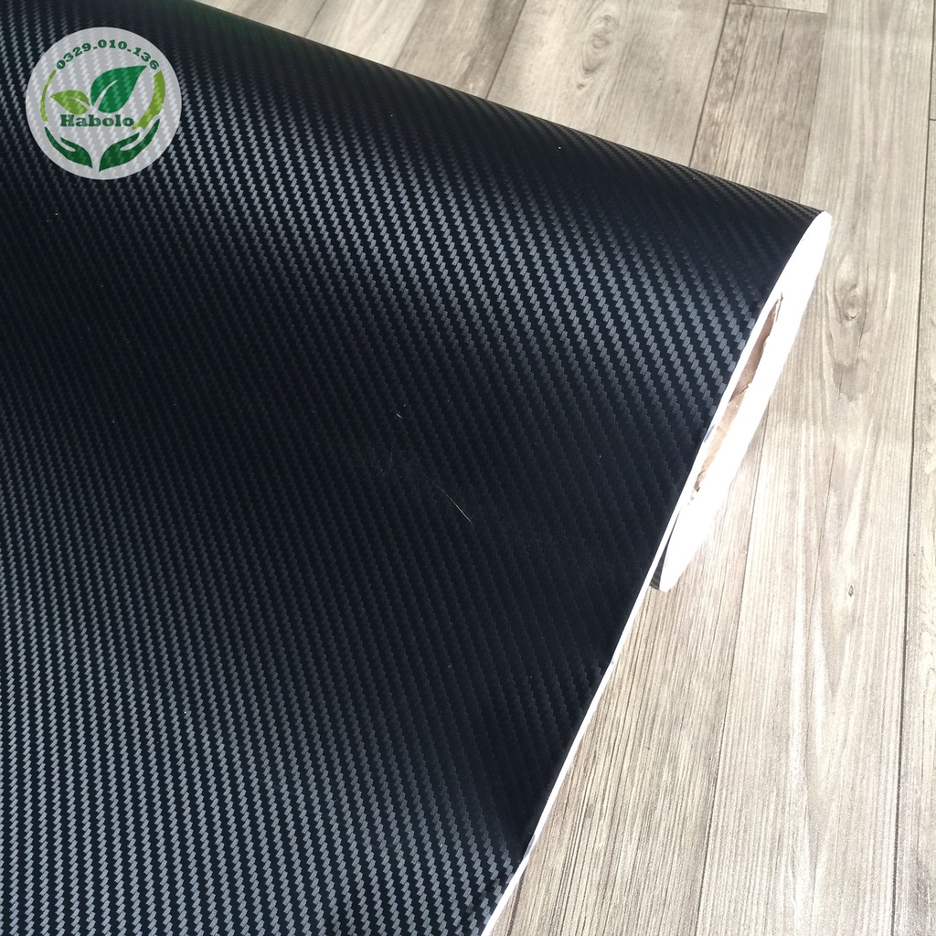 [1m x khổ 1.2m] Decal carbon dán xe, điện thoại...laptop , Decal carbon vân đen nhám khổ 1.2m.