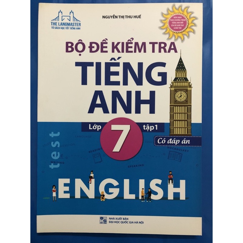 Sách - Bộ đề kiểm tra tiếng anh lớp 7 (Combo 2 tập)