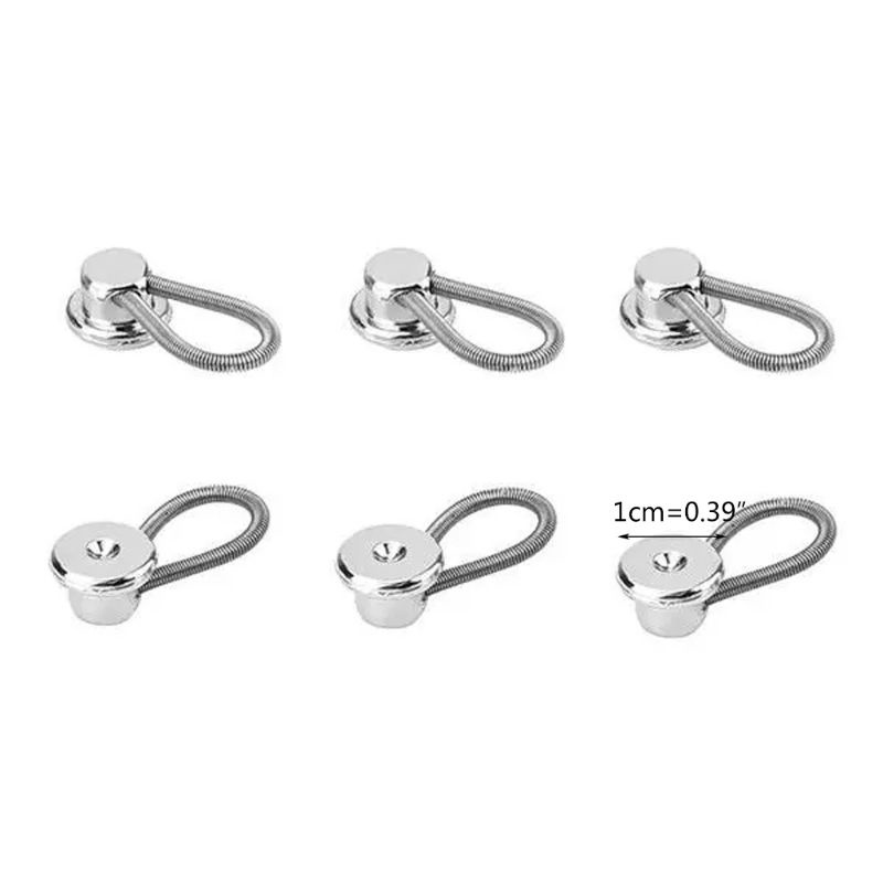 Nút Kim Loại Mở Rộng Cổ Áo Sơ Mi / Quần Dài Tàng Hình Màu Trắng Cho Nam