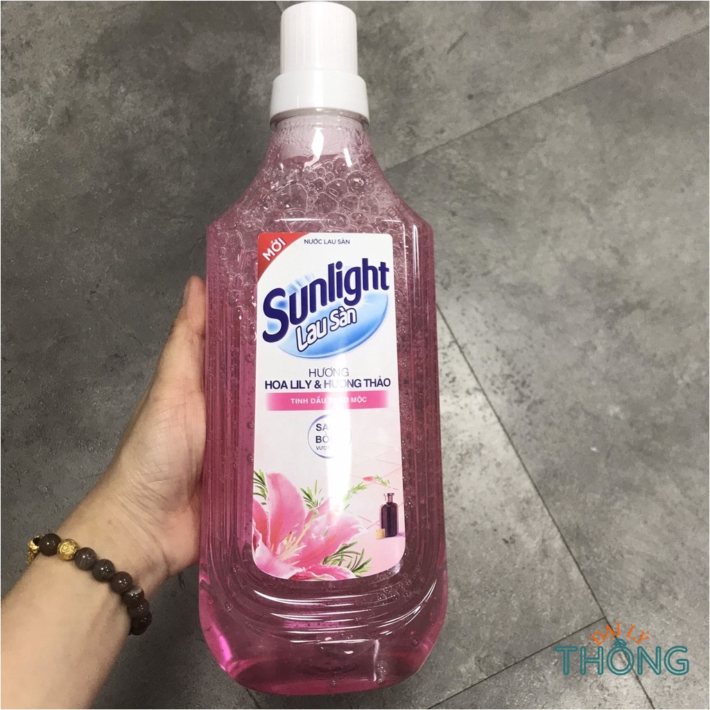 Nước lau sàn Sunlight hương Hoa Lily / Hoa diên vĩ / thiên nhi﻿ên / Bạc hà / Chanh sả 997ml / 897ml