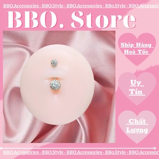 Khuyên Rốn Đá Bọc Cá Tính