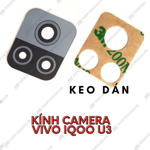 Kính camera vivo iqoo u3 kèm keo dán