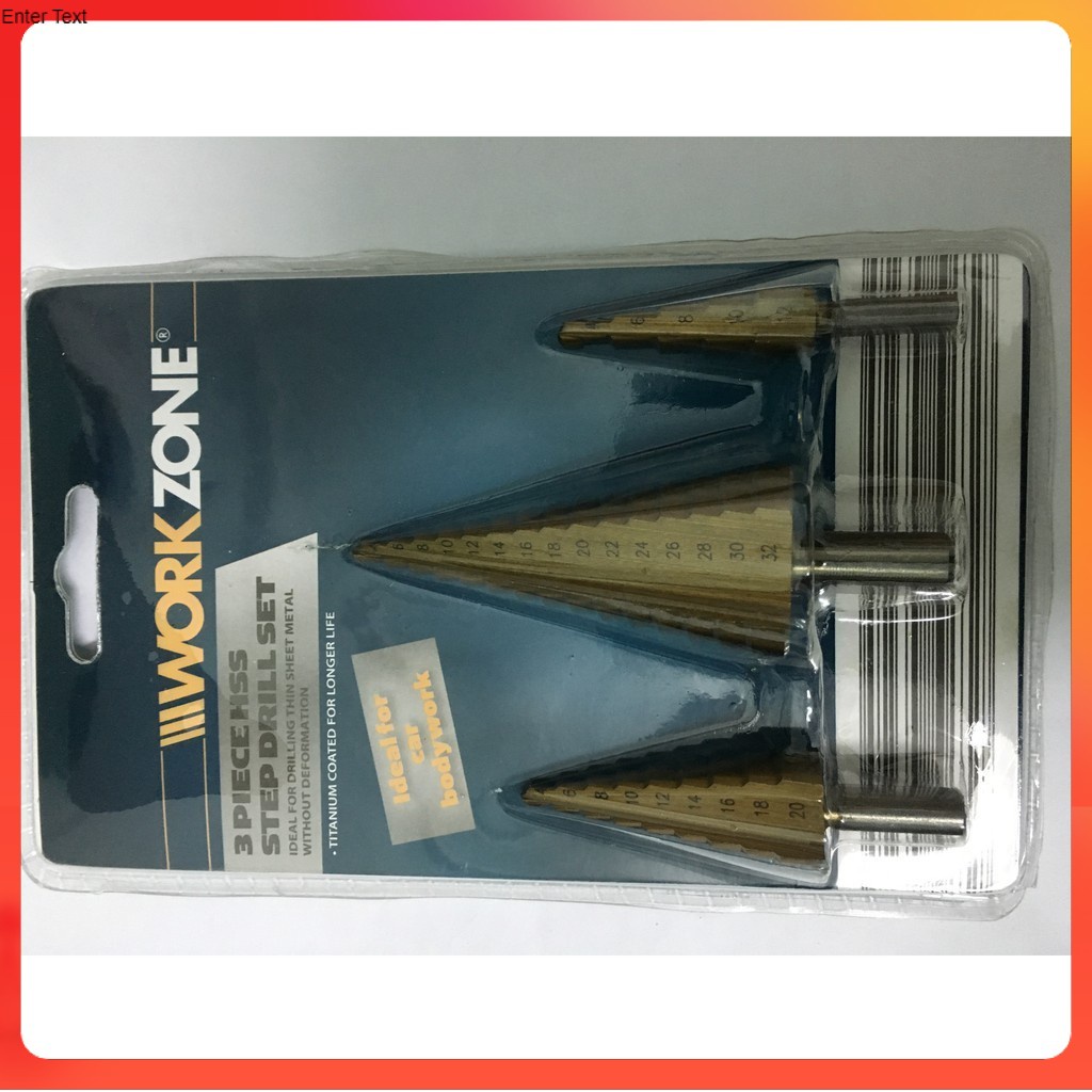 Bộ 3 mũi khoan tháp đuôi lục giác WorkZone( hãng ALDI Châu Âu, sx tại TQ ) hàng cao cấp dùng la phê