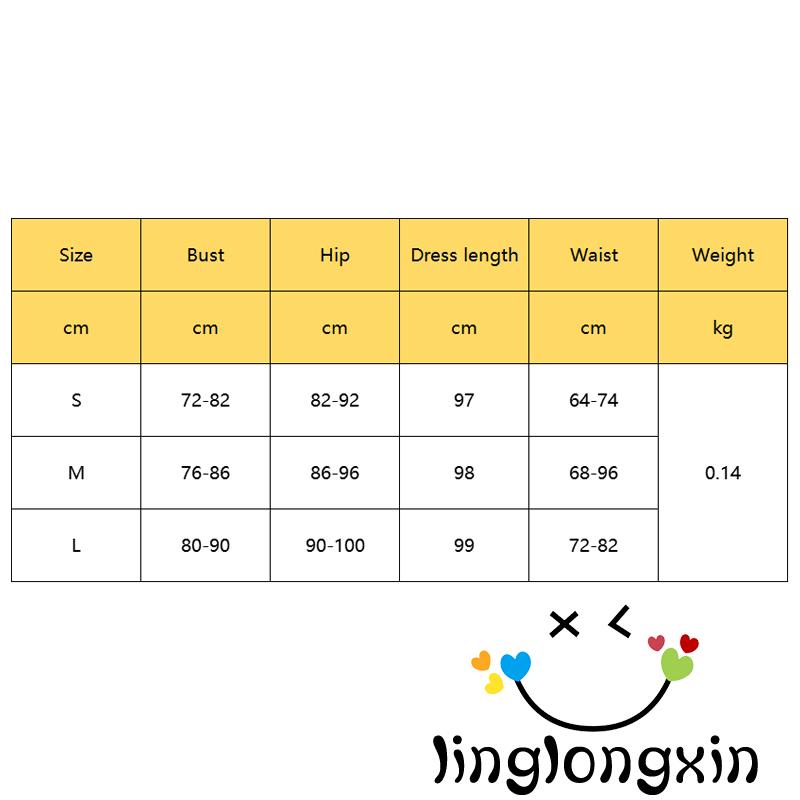 Linglongxi2-đầm Body Cổ Yếm In Hoa Màu Xanh Nhạt Không Tay Size S / M / L