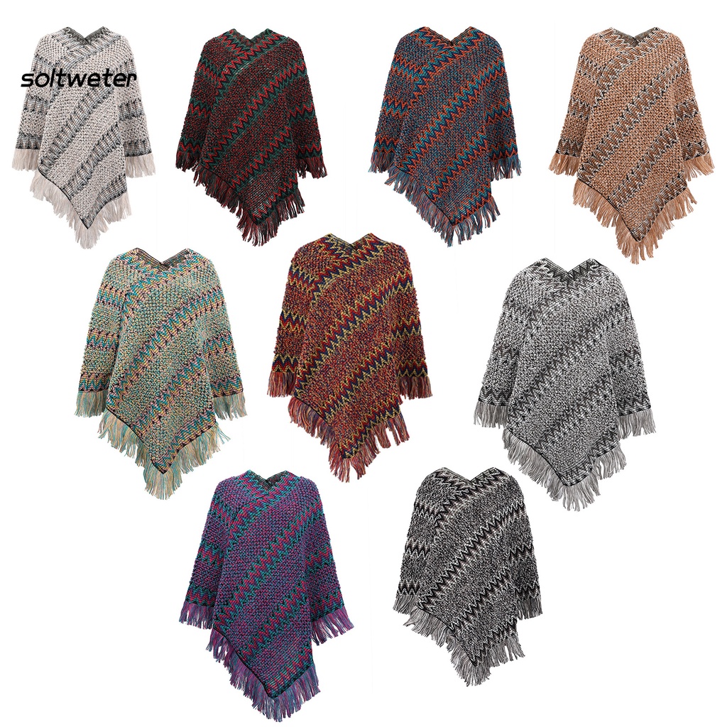 Áo choàng dày dáng rộng phong cách Bohemian thời trang thu đông cho nữ
 | BigBuy360 - bigbuy360.vn