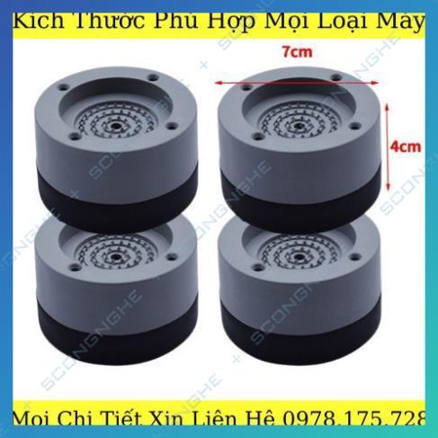 Chân Máy Giặt 4 Miếng Chống Rung, Chống Ồn