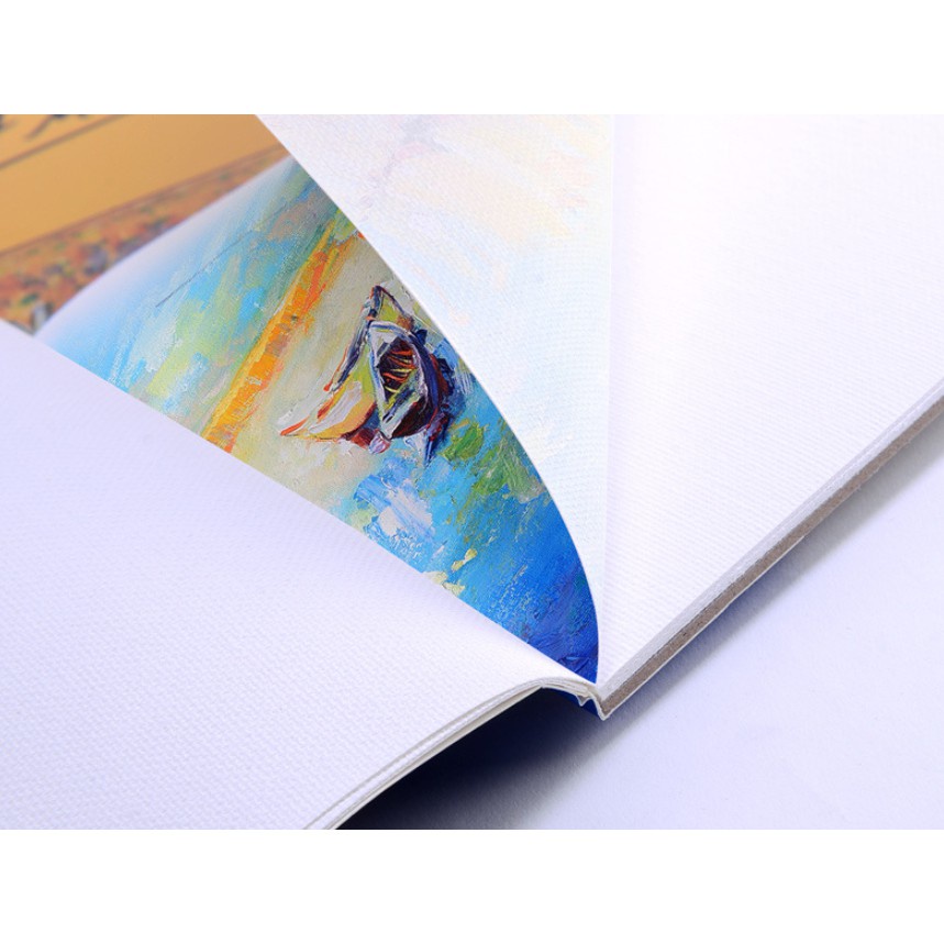 Tập sổ toan Canvas vẽ màu Acrylic, sơn dầu 10 sheet Mont Marte A3/A4/A5 - 10 tờ toan - Hoạ cụ Gia Huy
