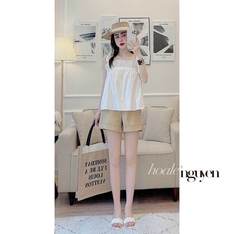 Set áo 2 dây + quần kaki